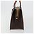 Céline Borsa CELINE Macadam Canvas PVC Pelle Marrone Oro Auth ep14779 D'oro - vista 4