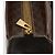 Céline Borsa CELINE Macadam Canvas PVC Pelle Marrone Oro Auth ep14779 D'oro - vista 8