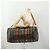Pequin Borsa Boston FENDI Pecan Canvas PVC 2way Black Brown Auth 182068 Marrone Nero - vista 28