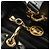Borsa Christian Dior Lady Dior in pelle di agnello 2way Nera Oro Auth BA13408V Nero D'oro - vista 22