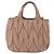 Borsa Miu Miu Matelasse in pelle 2way Beige Gold Auth 185023 D'oro - vista 2