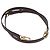 Tracolla regolabile LOUIS VUITTON Damier 37''-44.1'' Marrone LV Auth ar13968