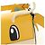 FENDI Dragonite FENDIxFRGMTxPOKMON Mamma Baguette Bag Leather Auth 167404SM Argento Giallo - vista 23