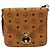 Borsa a Spalla MCM Vicetos Logogram PVC Pelle Marrone Oro Auth 184502 D'oro - vista 13