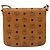 Borsa a Spalla MCM Vicetos Logogram PVC Pelle Marrone Oro Auth 184502 D'oro - vista 2