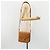 Borsa a Spalla MCM Vicetos Logogram PVC Pelle Marrone Oro Auth 184502 D'oro - vista 21