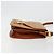 Borsa a Spalla MCM Vicetos Logogram PVC Pelle Marrone Oro Auth 184502 D'oro - vista 3