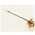 Spilla CHANEL Mademoiselle metall Gold Tone CC Auth 184687V - vista 13