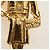 Spilla CHANEL Mademoiselle metall Gold Tone CC Auth 184687V - vista 4