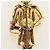 Spilla CHANEL Mademoiselle metall Gold Tone CC Auth 184687V - vista 8