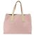 Borsa Salvatore Ferragamo Gancini in Pelle e PVC Rosa Argento Auth BA13376 - vista 2