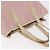 Borsa Salvatore Ferragamo Gancini in Pelle e PVC Rosa Argento Auth BA13376 - vista 7
