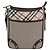 Borsa a Spalla BURBERRY Nova Check in Tela Beige Silver Auth 184474A Argento - vista 13