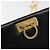 Borsa a Spalla Salvatore Ferragamo Gancini in Pelle Nera e Oro Auth 185103A Nero D'oro - vista 10