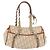 Borsa Christian Dior Trotter Canvas Romantic Chain Ivory Silver Auth 184735A Argento Crudo - vista 2
