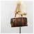 Céline Borsa Boston CELINE in Tela Macadam PVC Pelle Marrone Oro Auth 183294A D'oro - vista 22