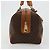 Céline Borsa Boston CELINE in Tela Macadam PVC Pelle Marrone Oro Auth 183294A D'oro - vista 4