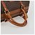 Céline Borsa Boston CELINE in Tela Macadam PVC Pelle Marrone Oro Auth 183294A D'oro - vista 7