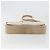 Borsa a tracolla PRADA in pelle verniciata Beige Argento Auth bs35591 - vista 5