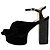 N°21 Samt-Plateau-Sandalen mit Glitzerabsatz, Pre-Fall 2015 Schwarz