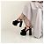 N°21 Samt-Plateau-Sandalen mit Glitzerabsatz, Pre-Fall 2015 Schwarz - Ansicht 2