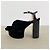 N°21 Samt-Plateau-Sandalen mit Glitzerabsatz, Pre-Fall 2015 Schwarz - Ansicht 6
