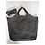 Saint Laurent Icare Borsa Shopper Rafia Nero - vista 6