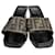 Fendi Zucca Plateau-Mules Braun Schwarz  - Ansicht 1
