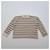 Weekend Max Mara Gestreifter Strickpullover asymmetrisch Schwarz Mehrfarben Beige - Ansicht 3