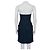 Prada Trägerloses Denim-Kleid Dunkelblau - Ansicht 3