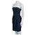 Prada Trägerloses Denim-Kleid Dunkelblau - Ansicht 4