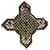 Autre Marque Pendente Croce Dorata Vitafor Pietra Nera Nero Gold hardware
