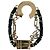 Bracciale a perline e catena Hipanema D'oro