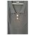 Polo Chanel de algodón gris antracita con botones de joya CC - vista 5