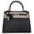 Hermès Kelly 25 Sellier Epsom Grigio antracite Verde scuro