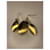 Autre Marque Handcrafted Gold-Tone Pendant and Earrings Set - Blue Mosaic White Golden Metallic  - view 2