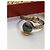 Autre Marque Anello regolabile fatto a mano in argento 925 con pietra blu e verde D'oro - vista 4