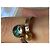Autre Marque Anello regolabile fatto a mano in argento 925 con pietra blu e verde D'oro - vista 5