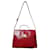 Yves Saint Laurent Sac à main Satchel en cuir rouge  - vue 2
