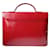 Yves Saint Laurent Sac à main Satchel en cuir rouge  - vue 6