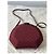 Gucci Borsa a tracolla rotonda in tela monogramma e pelle bordeaux Bordò - vista 2