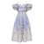 Zimmermann Postcard Bow Bodice Seidenkleid Pink Weiß Hellblau  - Ansicht 1