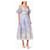 Zimmermann Postcard Bow Bodice Seidenkleid Pink Weiß Hellblau  - Ansicht 2
