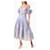 Zimmermann Postcard Bow Bodice Seidenkleid Pink Weiß Hellblau  - Ansicht 3