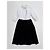 Autre Marque Vivetta Midi-Kleid mit Gesichtsbordüre IT 38 Schwarz Weiß - Ansicht 10