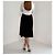 Autre Marque Vivetta Midi-Kleid mit Gesichtsbordüre IT 38 Schwarz Weiß - Ansicht 2