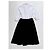 Autre Marque Vivetta Midi-Kleid mit Gesichtsbordüre IT 38 Schwarz Weiß - Ansicht 6