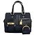 Borsa a mano Moschino in nylon nero e pelle con portamonete