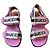 Sandali Gucci per bambini rosa in tela e pelle Nero Bianco