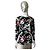 Escada by Margaretha Ley Top con Estampado de Dados Negro Blanco Roja Gris